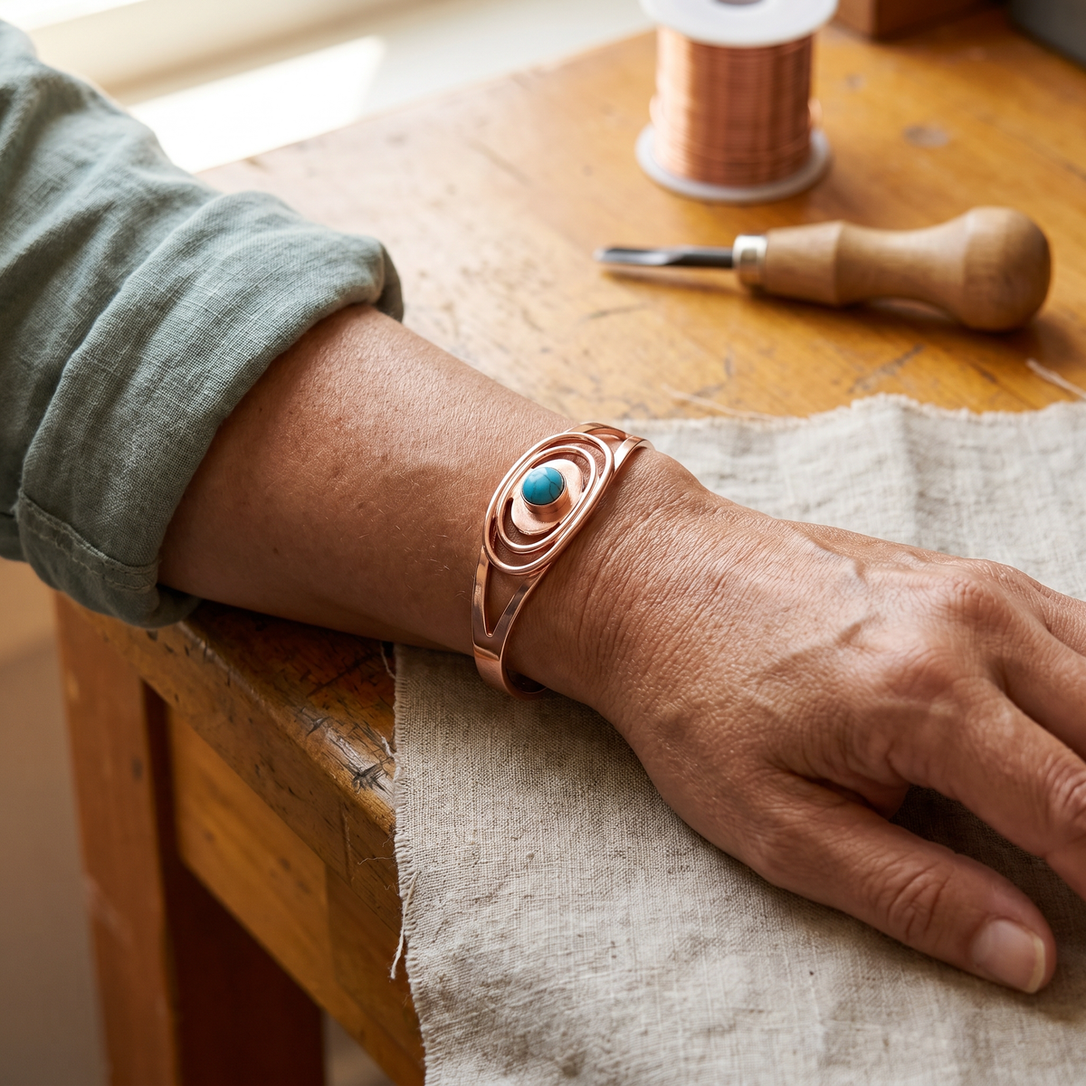 Bracciale in Rame Sedge di Gio