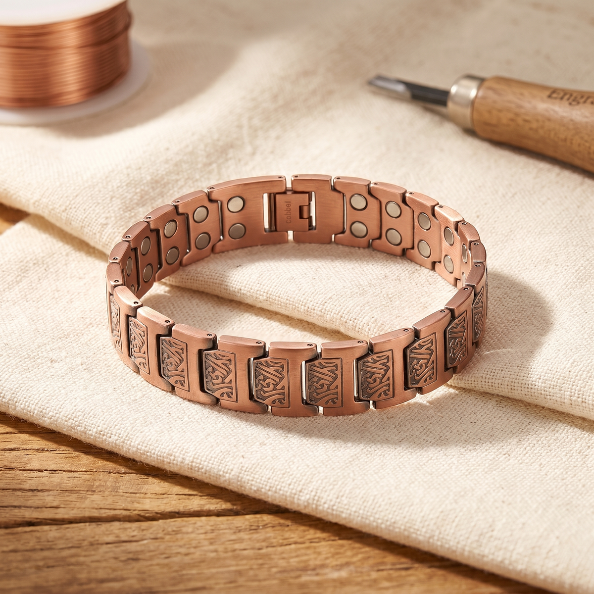Bracciale in rame da uomo Glen