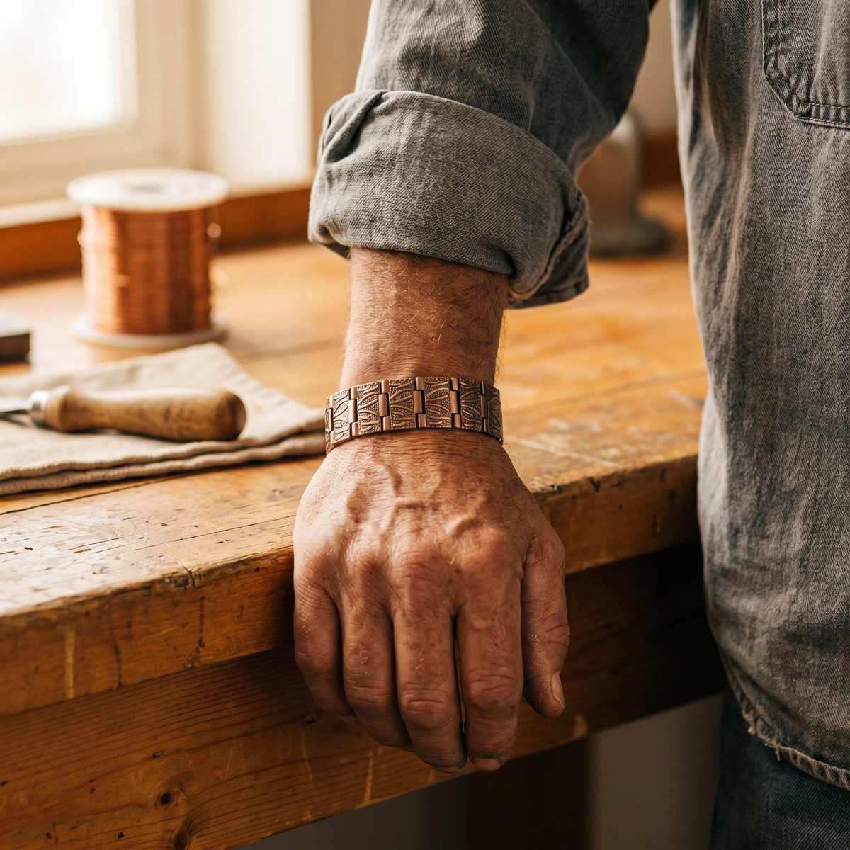 Bracciale in Rame da Uomo Grit di Gio