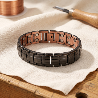 Bracciale in rame da uomo Ocra