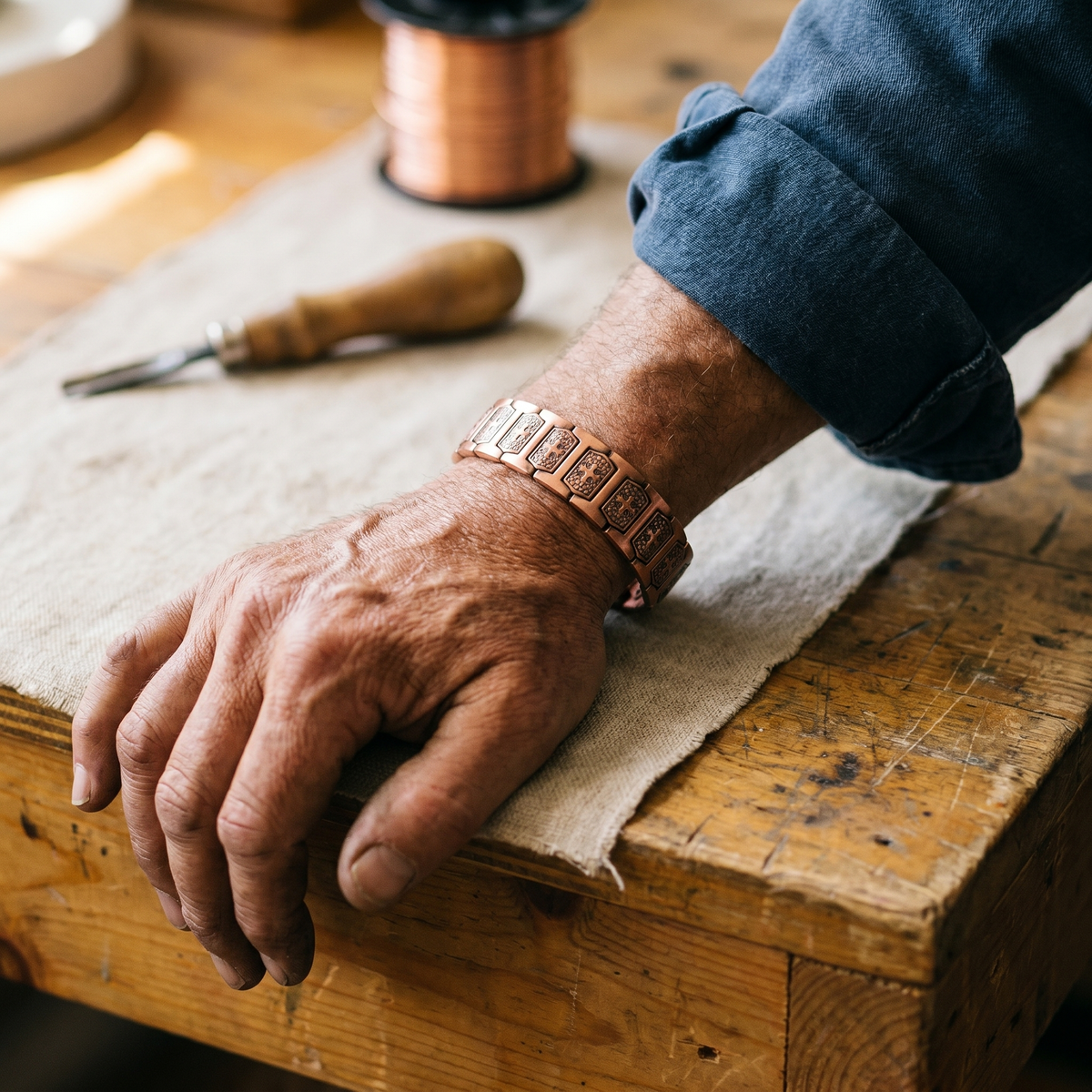 Bracciale in Rame da Uomo Gale di Gio