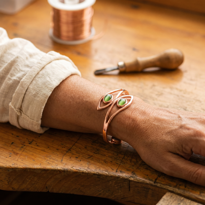 Bracciale in Rame con Opale di Gio