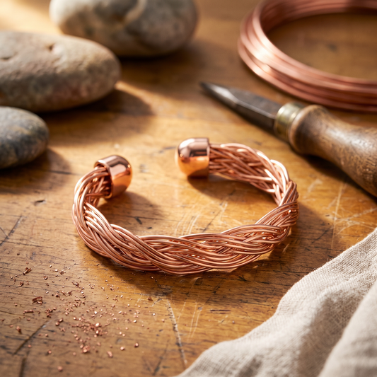 Bracciale cuff in rame