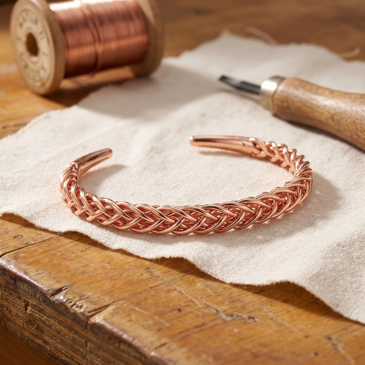 Bracciale in rame Fox