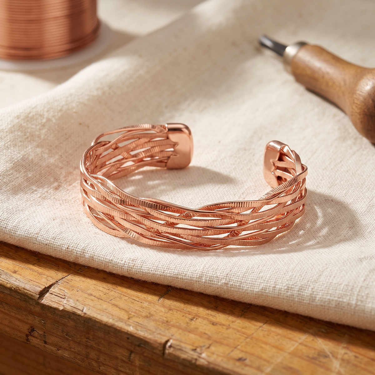 Bracciale in rame leggero