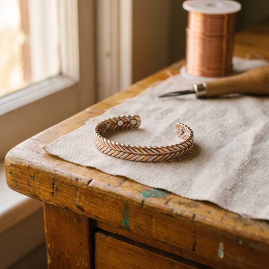 Bracciale in rame flessibile
