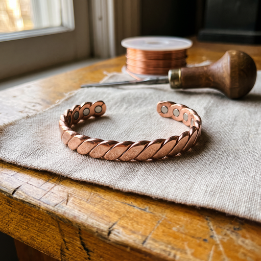 Bracciale in rame avvolto