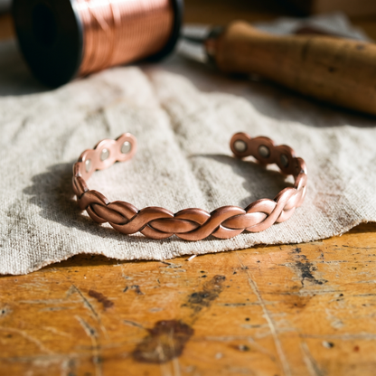 Bracciale in rame intrecciato, modello 2