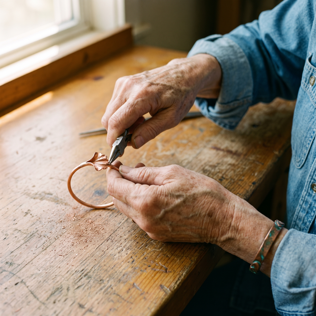 Bracciale in Rame a Conchiglia di Gio