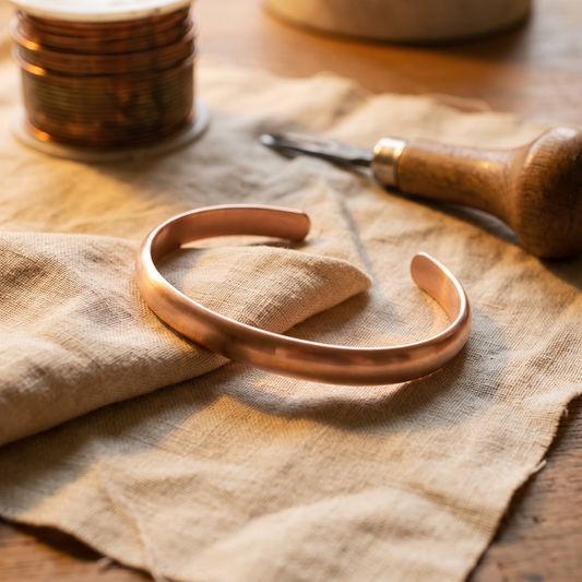 Bracciale in rame Flow minimalista