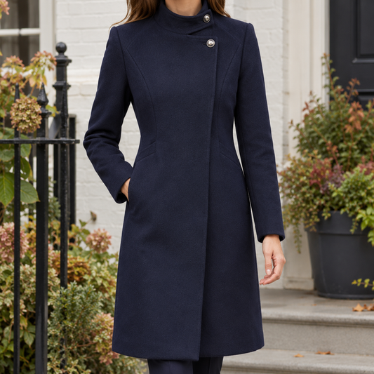 Ofelia | Cappotto Sartoriale con Collo Alto