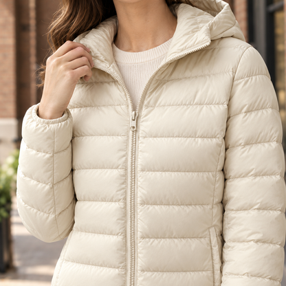 Leonora | Piumino Slim Trapuntato con Cappuccio
