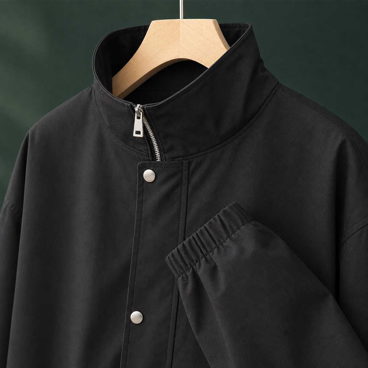 Cinzia | Giacca Relaxed con Zip e Collo Alto