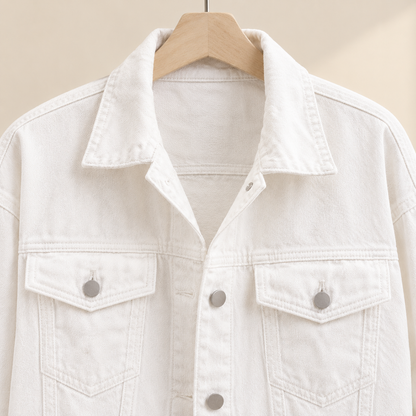 Bruna | Giacca di Jeans Relaxed con Quattro Tasche