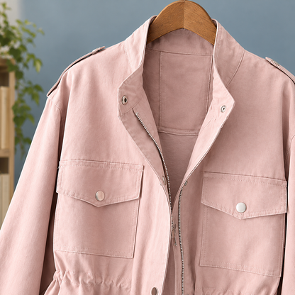 Dalila | Giacca Utility con Coulisse in Vita