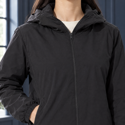 Franca | Piumino Leggero con Cappuccio e Zip Completa