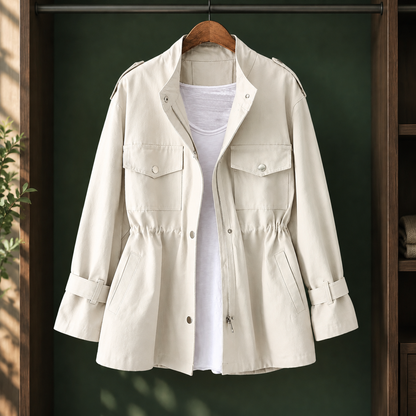 Lorenza | Giacca Utility con Coulisse in Vita