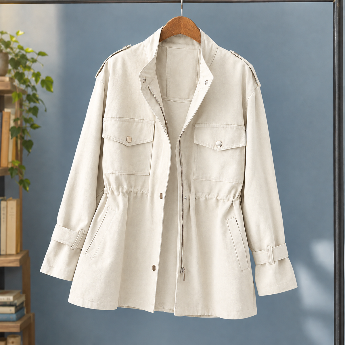 Dalila | Giacca Utility con Coulisse in Vita