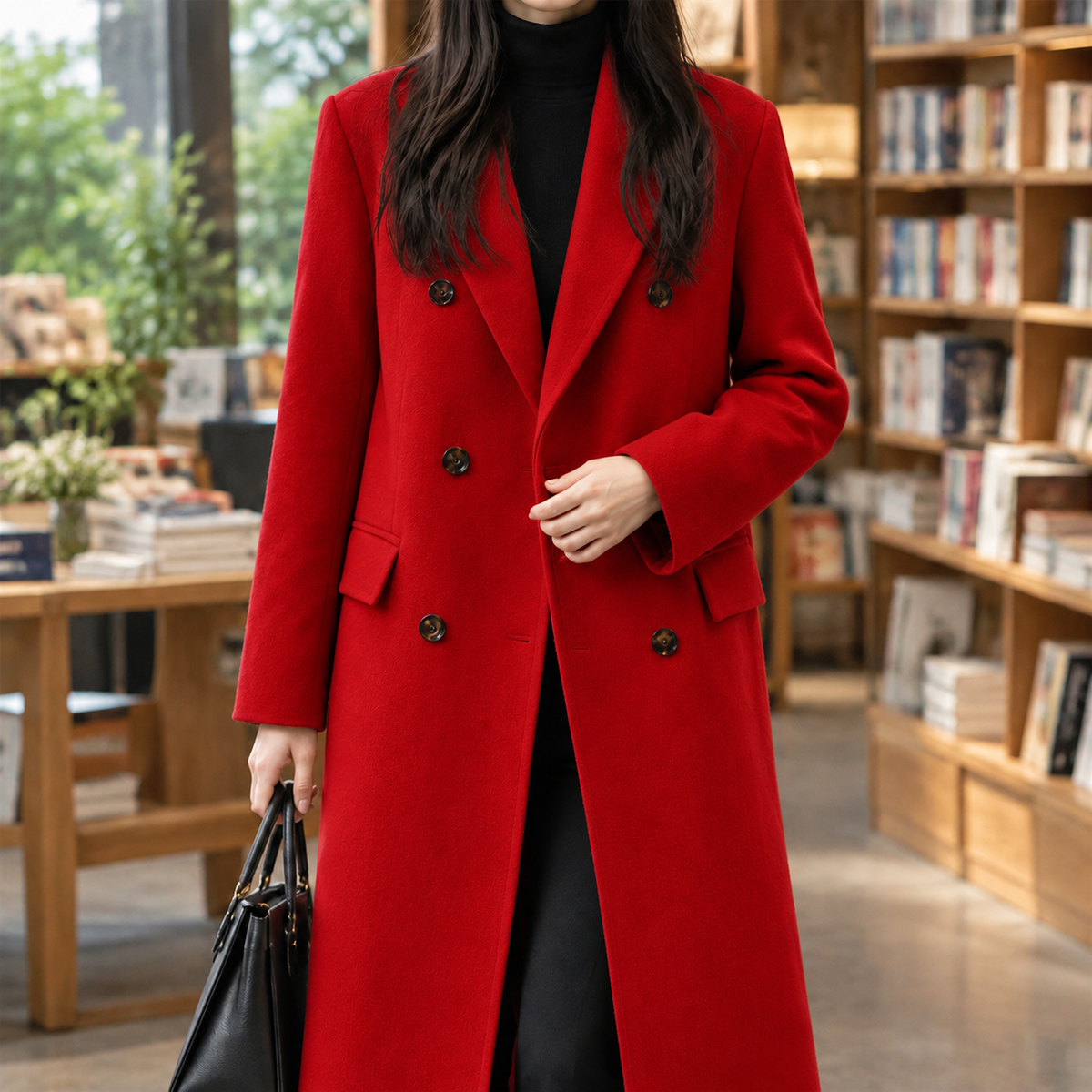 Perla | Cappotto Lungo Doppiopetto
