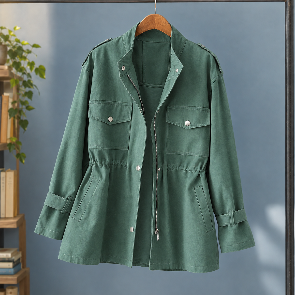 Dalila | Giacca Utility con Coulisse in Vita
