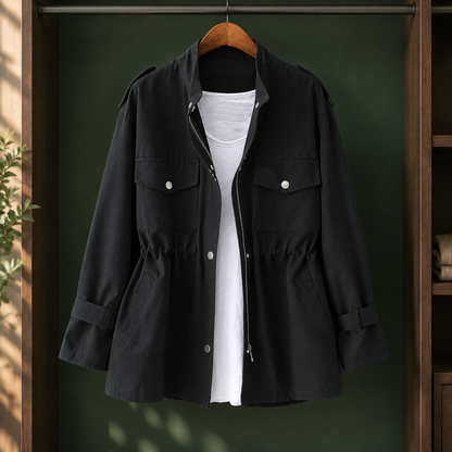 Lorenza | Giacca Utility con Coulisse in Vita