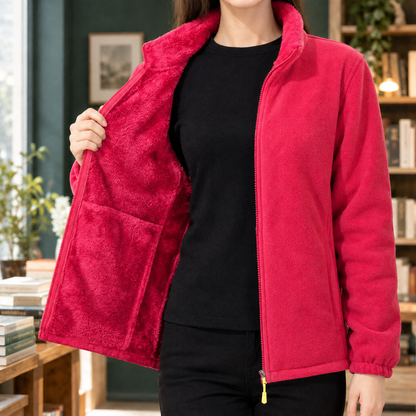Miriam | Giacca in Pile con Zip, Collo Alto e Interno Morbido