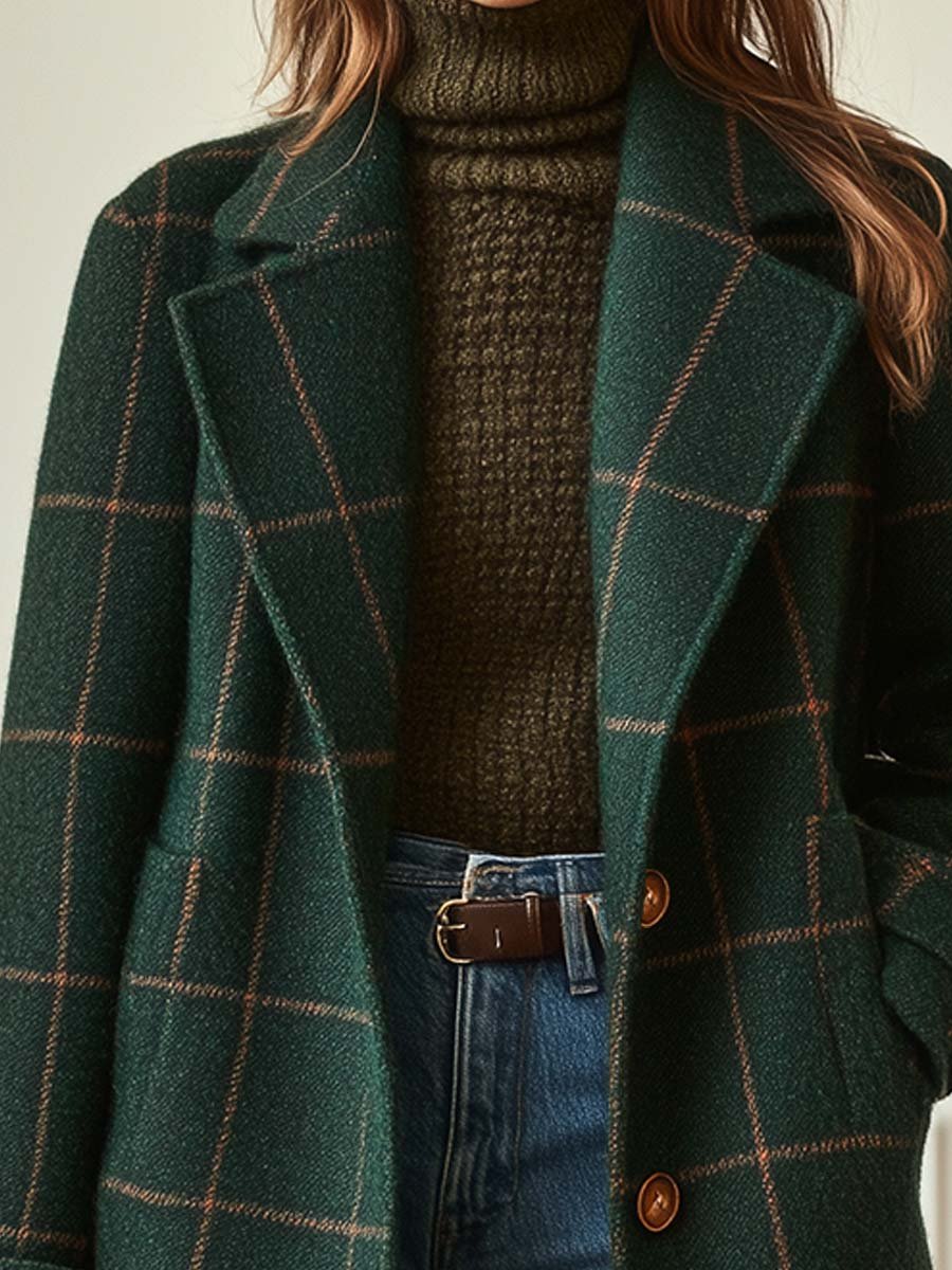 Francesca | Cappotto in Lana a Quadri