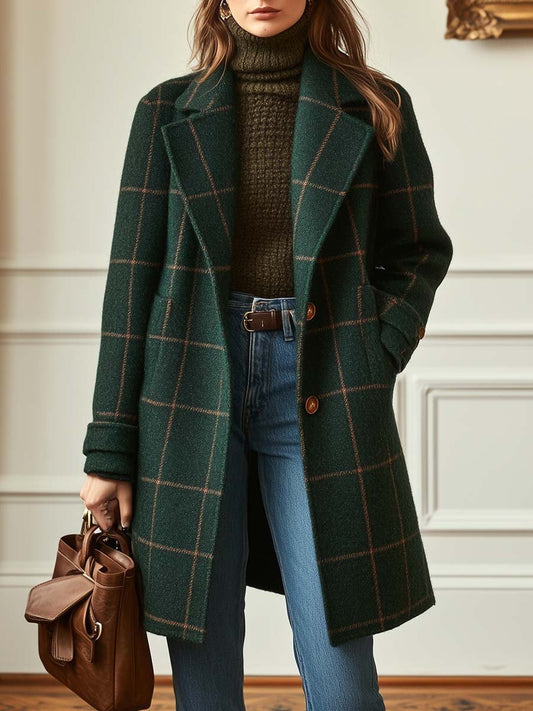 Francesca | Cappotto in Lana a Quadri
