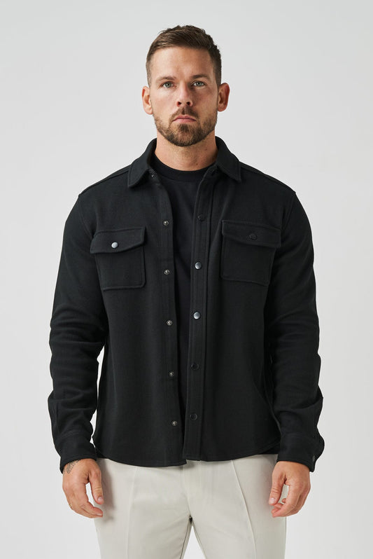 Camicia nera da uomo, modello Federico