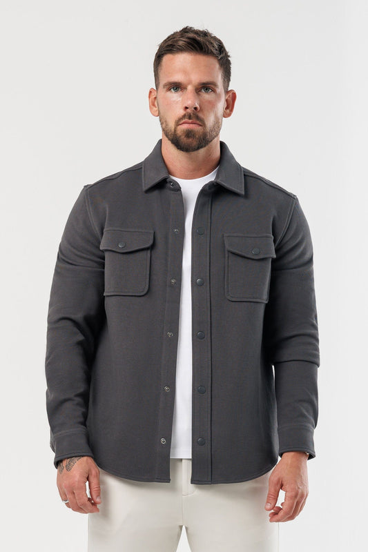 Camicia grigio scuro da uomo, modello Matteo