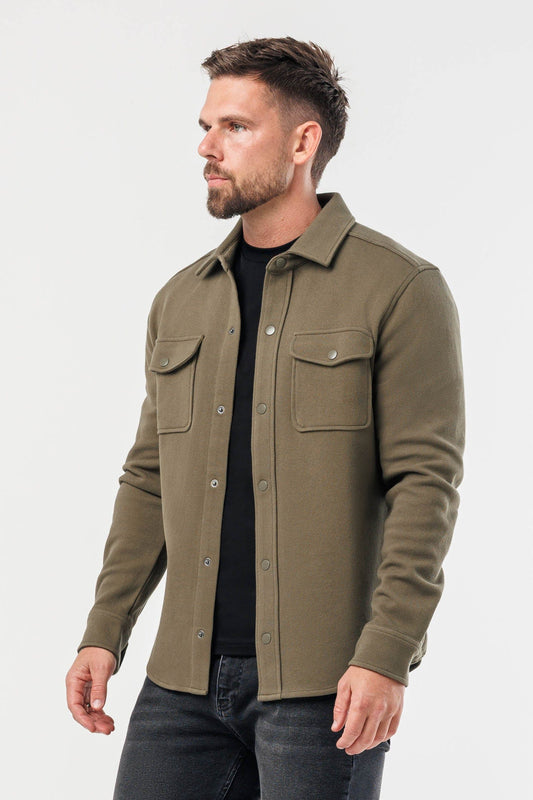 Camicia khaki da uomo, modello Luca