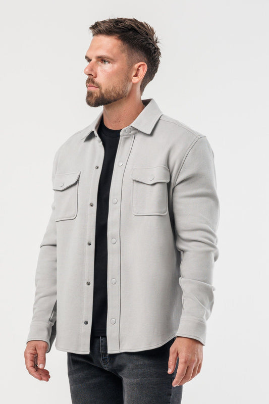 Camicia grigio chiaro da uomo, modello Marco