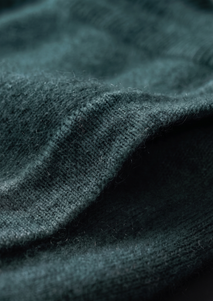 Set Luzzo in Merino Extra-Fine Verde Mare
