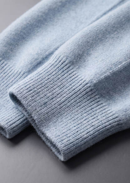 Set Luzzo in Extra-Fine Lana Merino Azzurro
