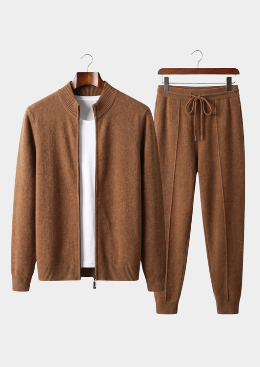 Set Luzzo in Merino Extra-fine Caramello