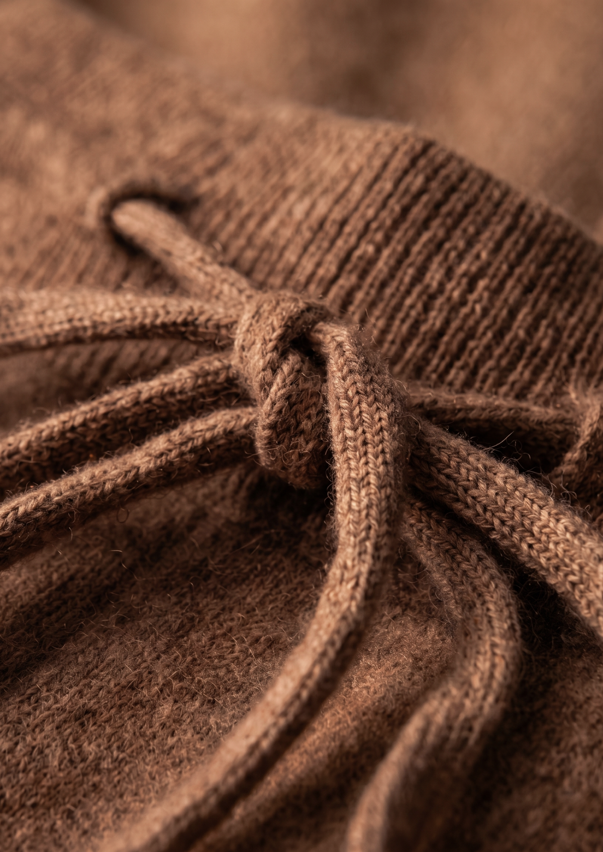 Set Luzzo in Merino Extra-fine Caramello