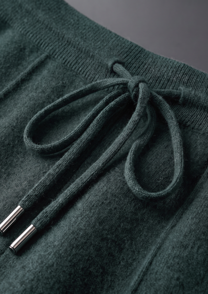 Set Luzzo in Merino Extra-Fine Verde Mare