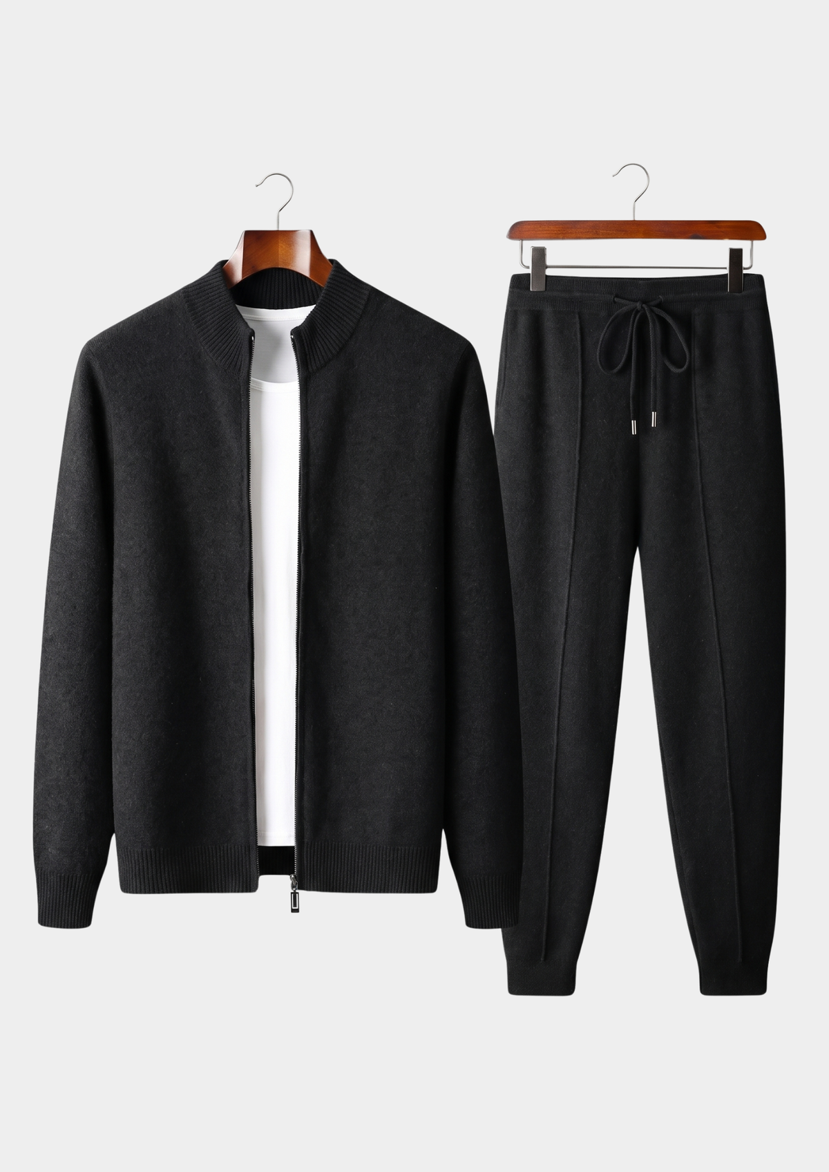 Set Luzzo in Merino Extra-fine Nero