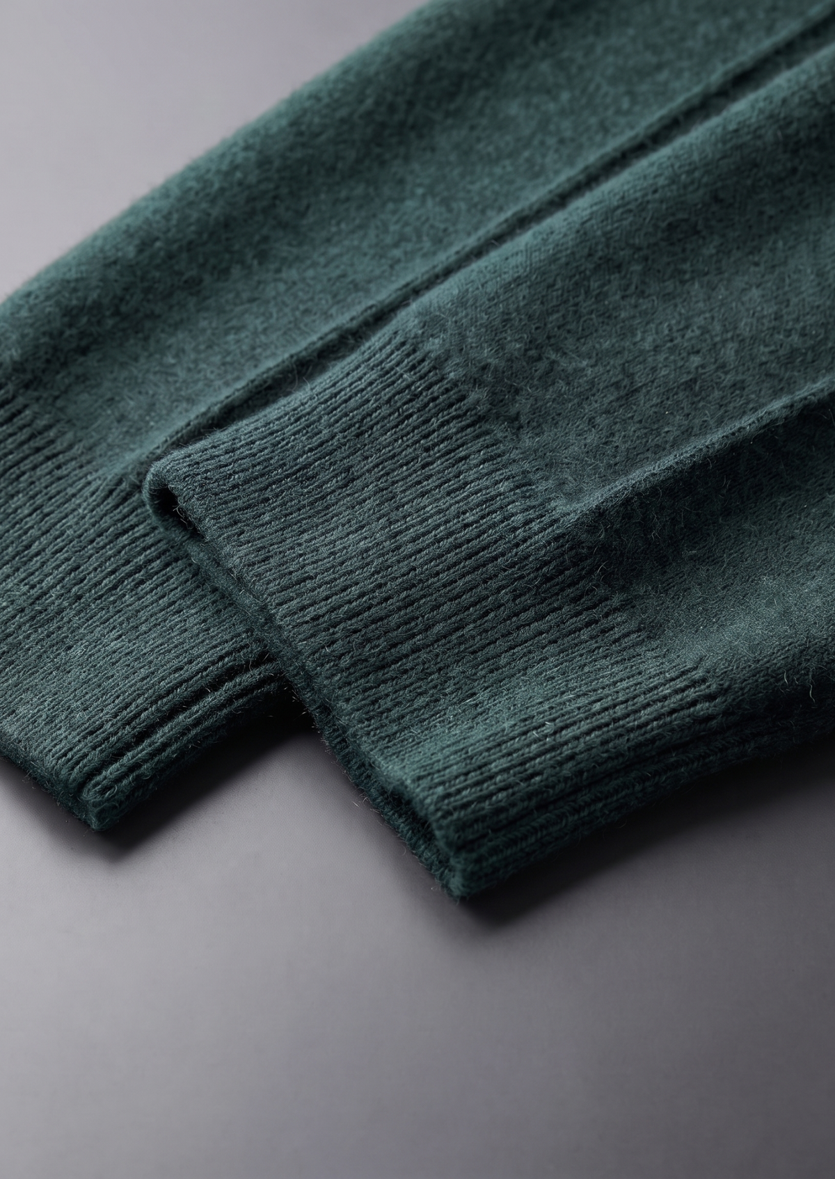 Set Luzzo in Merino Extra-Fine Verde Mare