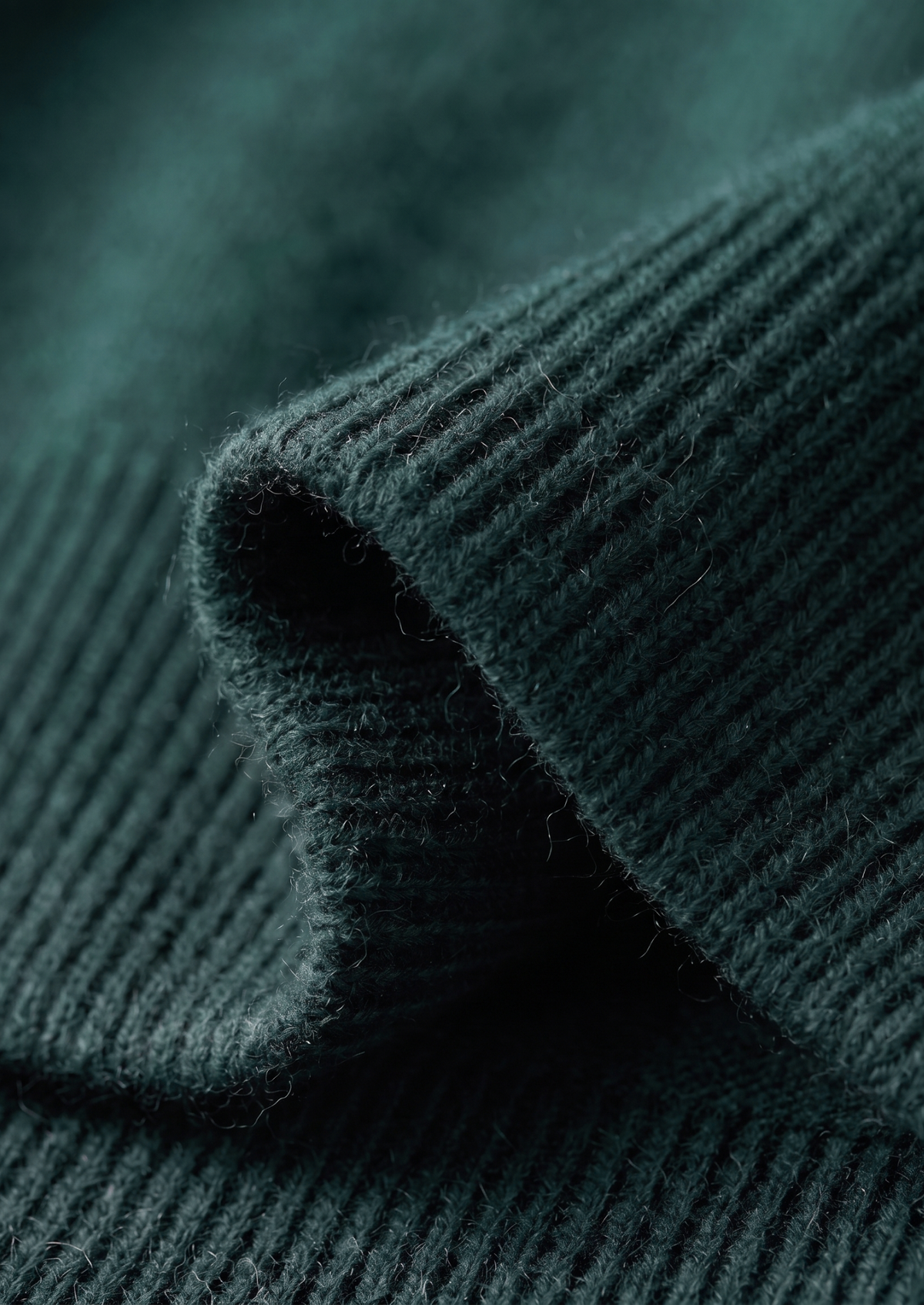 Set Luzzo in Merino Extra-Fine Verde Mare