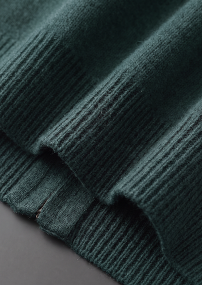 Set Luzzo in Merino Extra-Fine Verde Mare