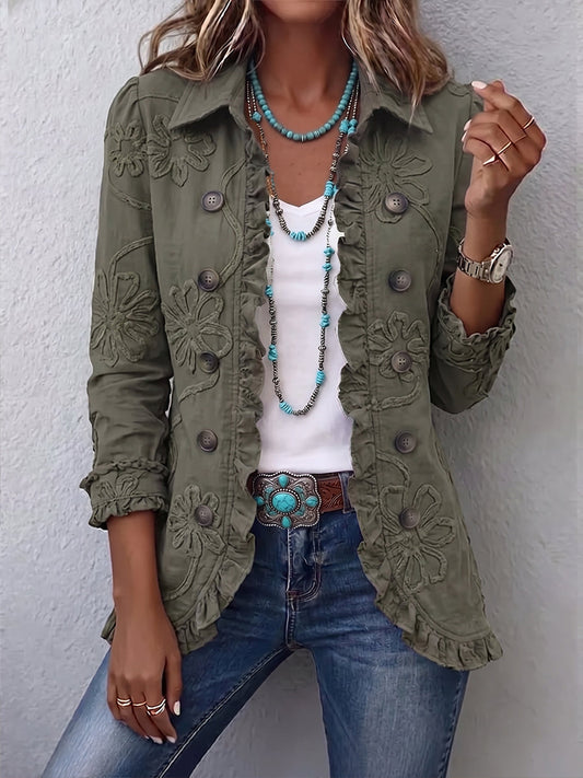 Angelika™ | Blazer con ricamo floreale