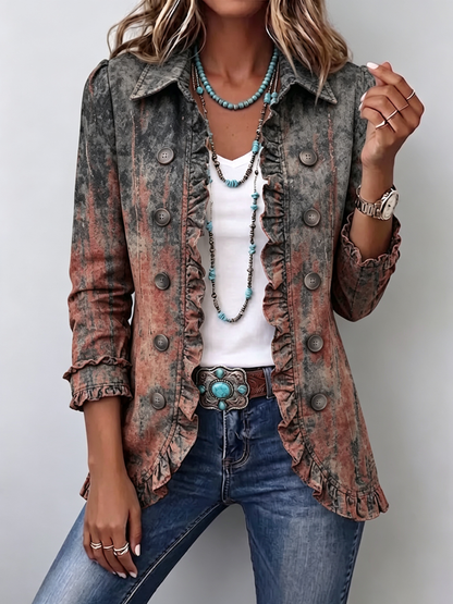 Marlene™ | Blazer in stile usato con sfumature