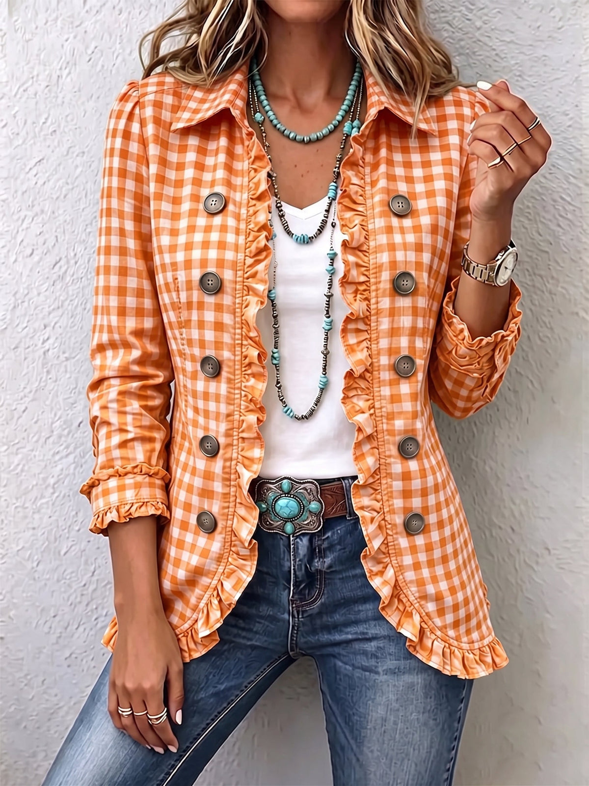 Elke™ | Blazer a Vichy