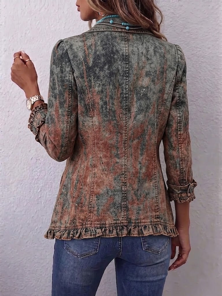 Marlene™ | Blazer in stile usato con sfumature