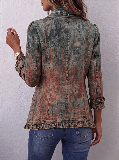 Marlene™ | Blazer in stile usato con sfumature