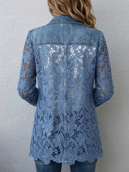 Doris™ | Blazer con fiori traforati