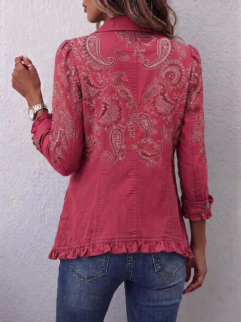 Manuela™ | Blazer in Bacca con Paisley