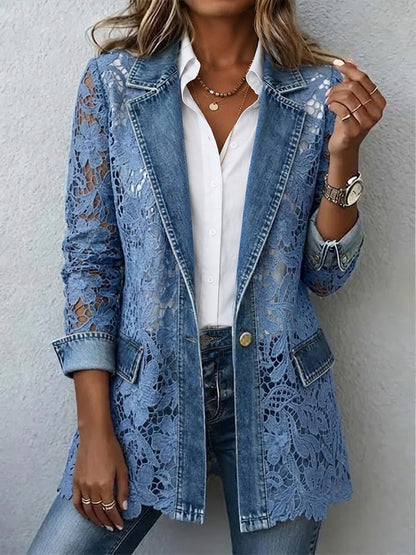 Doris™ | Blazer con fiori traforati