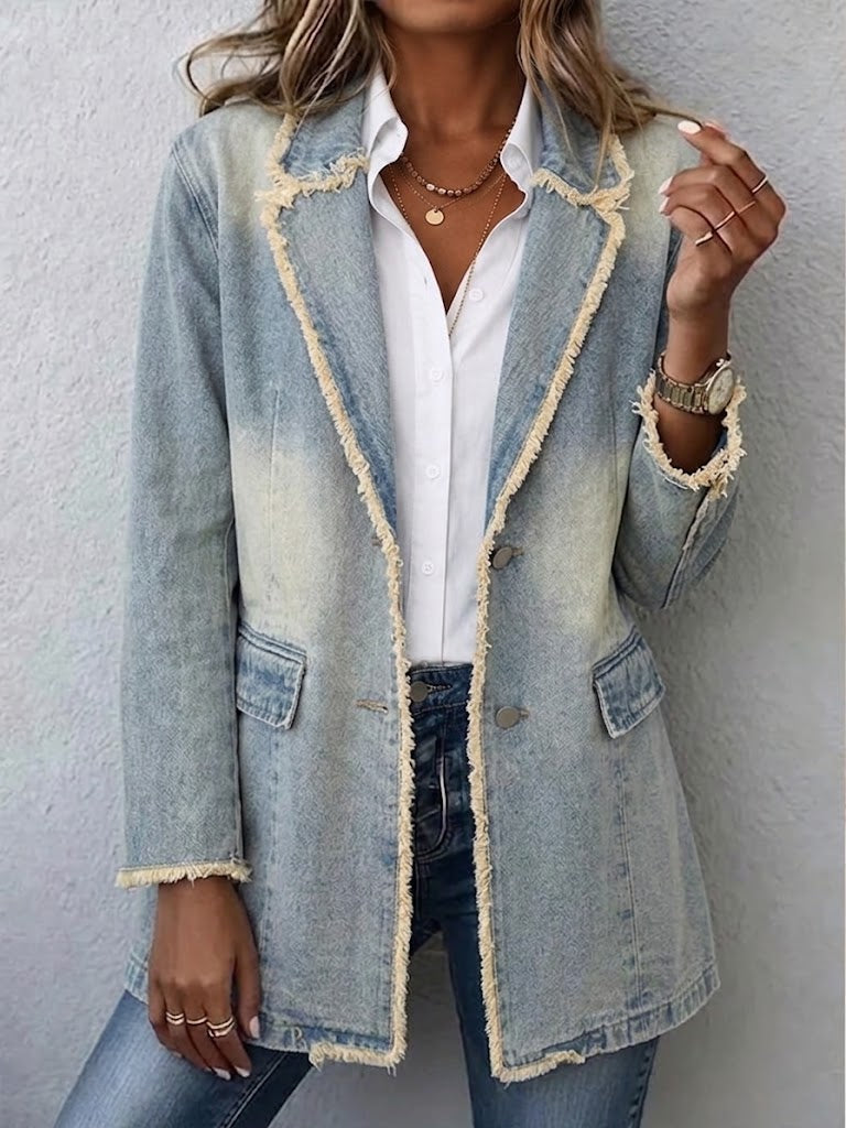 Rita™ | Blazer Oversize in Look Usato